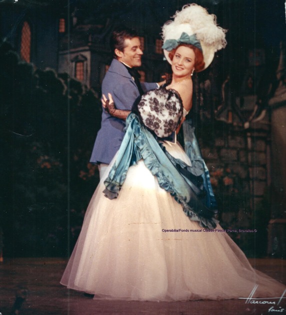 Henri Gui et Line May, Strauss Jr. et la Comtesse Olga, dans Valses de Vienne